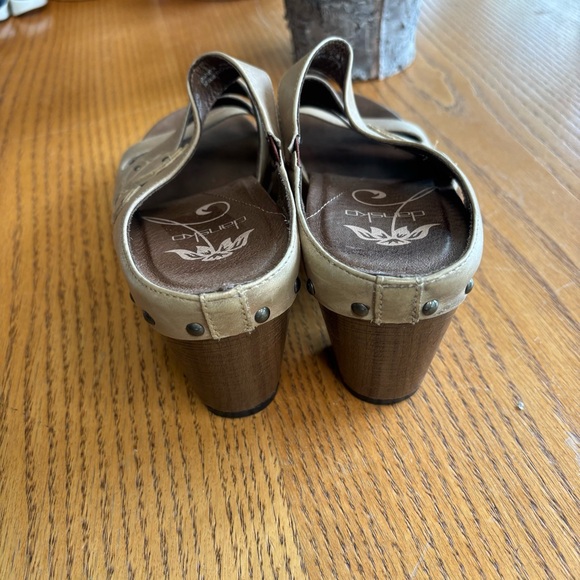 Dansko Nigella Leather Mule Floral Design Chunky Heel Women's Size EU 38 US 8 - Picture 7 of 11